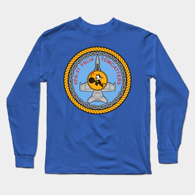 VFA-31 Tomcatters - F/A-18 Long Sleeve T-Shirt by MBK